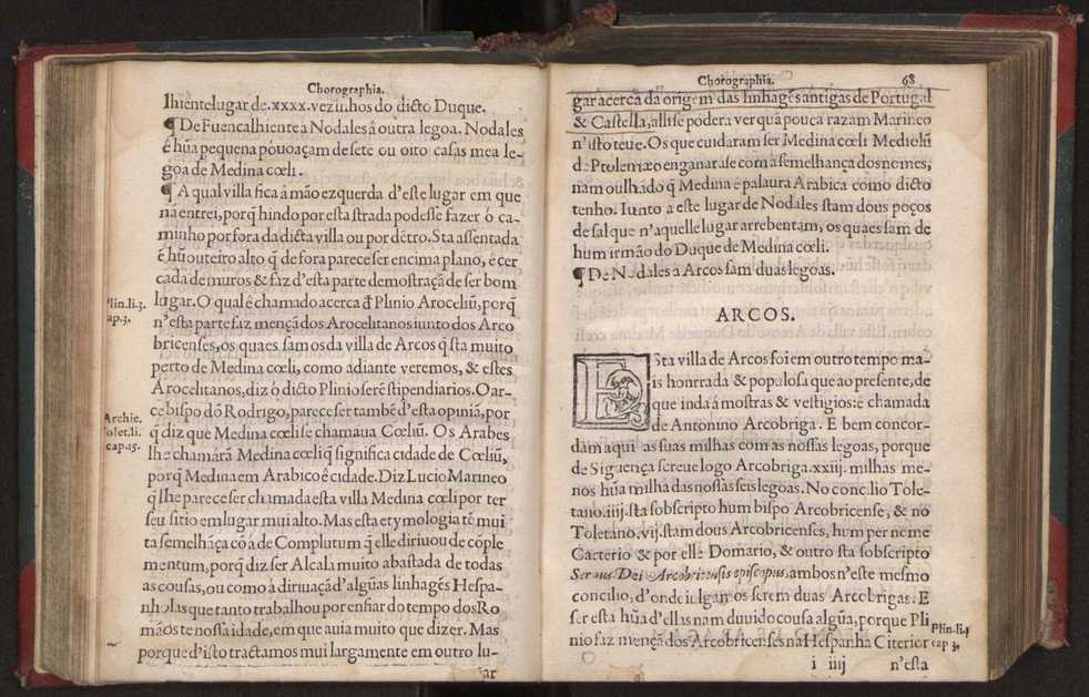 Chorographia de alguns lugares que stam em hum caminho que fez Gaspar Barreiros  anno de MDXXXXVJ comeado na cidade de Badajoz em Castella te  de Milam em Italia ; co algu[m]as outras obras cujo catalogo vai scripto com os nomes dos dictos lugares na folha seguinte 80