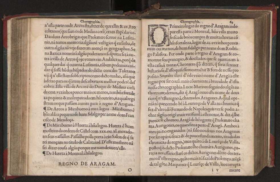 Chorographia de alguns lugares que stam em hum caminho que fez Gaspar Barreiros  anno de MDXXXXVJ comeado na cidade de Badajoz em Castella te  de Milam em Italia ; co algu[m]as outras obras cujo catalogo vai scripto com os nomes dos dictos lugares na folha seguinte 81