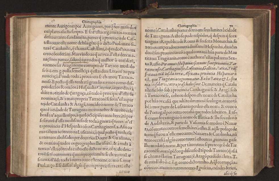 Chorographia de alguns lugares que stam em hum caminho que fez Gaspar Barreiros  anno de MDXXXXVJ comeado na cidade de Badajoz em Castella te  de Milam em Italia ; co algu[m]as outras obras cujo catalogo vai scripto com os nomes dos dictos lugares na folha seguinte 82