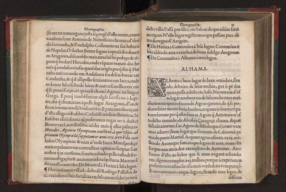 Chorographia de alguns lugares que stam em hum caminho que fez Gaspar Barreiros  anno de MDXXXXVJ comeado na cidade de Badajoz em Castella te  de Milam em Italia ; co algu[m]as outras obras cujo catalogo vai scripto com os nomes dos dictos lugares na folha seguinte 83
