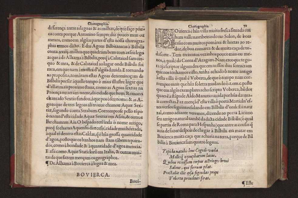 Chorographia de alguns lugares que stam em hum caminho que fez Gaspar Barreiros  anno de MDXXXXVJ comeado na cidade de Badajoz em Castella te  de Milam em Italia ; co algu[m]as outras obras cujo catalogo vai scripto com os nomes dos dictos lugares na folha seguinte 84