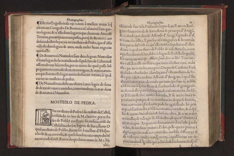 Chorographia de alguns lugares que stam em hum caminho que fez Gaspar Barreiros  anno de MDXXXXVJ comeado na cidade de Badajoz em Castella te  de Milam em Italia ; co algu[m]as outras obras cujo catalogo vai scripto com os nomes dos dictos lugares na folha seguinte 85