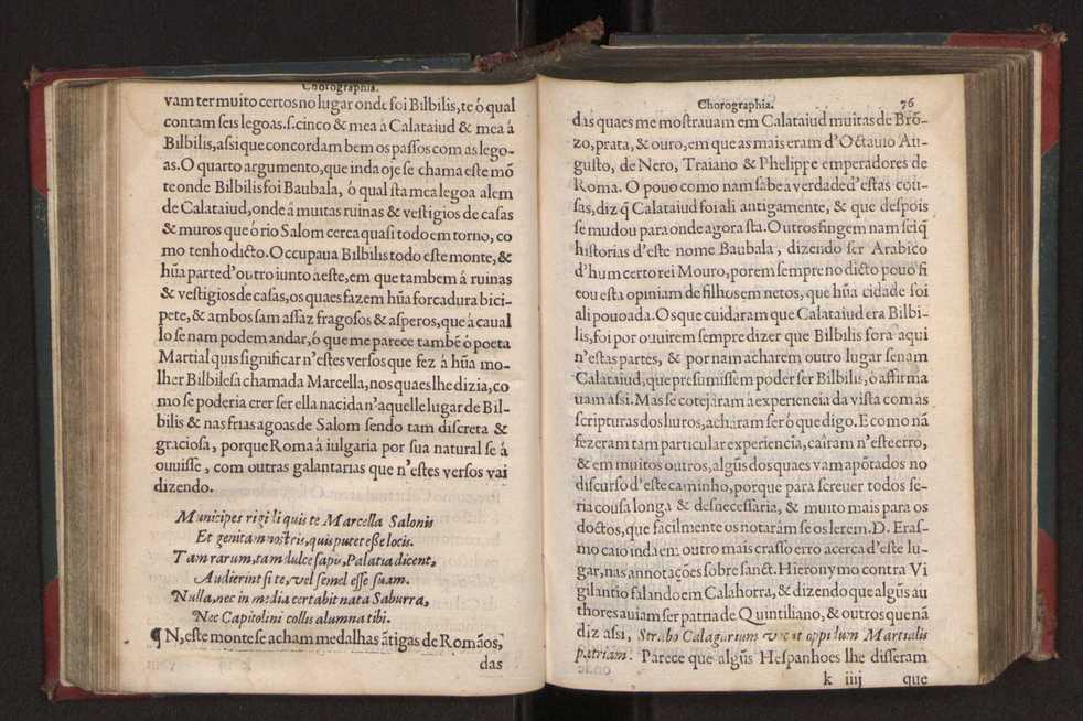 Chorographia de alguns lugares que stam em hum caminho que fez Gaspar Barreiros  anno de MDXXXXVJ comeado na cidade de Badajoz em Castella te  de Milam em Italia ; co algu[m]as outras obras cujo catalogo vai scripto com os nomes dos dictos lugares na folha seguinte 87
