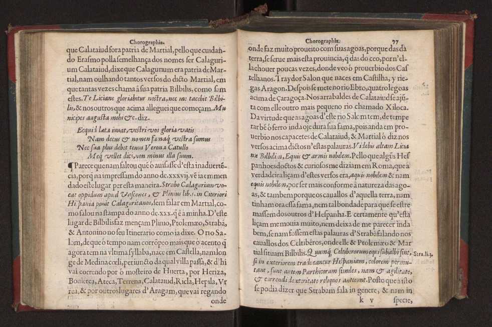 Chorographia de alguns lugares que stam em hum caminho que fez Gaspar Barreiros  anno de MDXXXXVJ comeado na cidade de Badajoz em Castella te  de Milam em Italia ; co algu[m]as outras obras cujo catalogo vai scripto com os nomes dos dictos lugares na folha seguinte 88