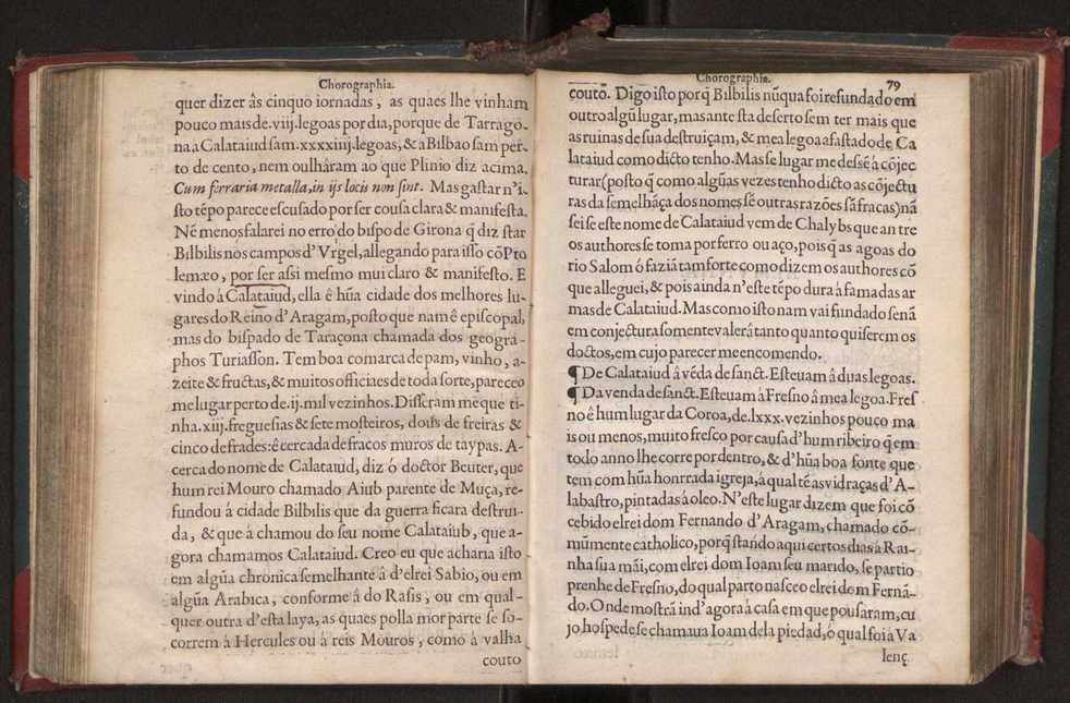 Chorographia de alguns lugares que stam em hum caminho que fez Gaspar Barreiros  anno de MDXXXXVJ comeado na cidade de Badajoz em Castella te  de Milam em Italia ; co algu[m]as outras obras cujo catalogo vai scripto com os nomes dos dictos lugares na folha seguinte 90