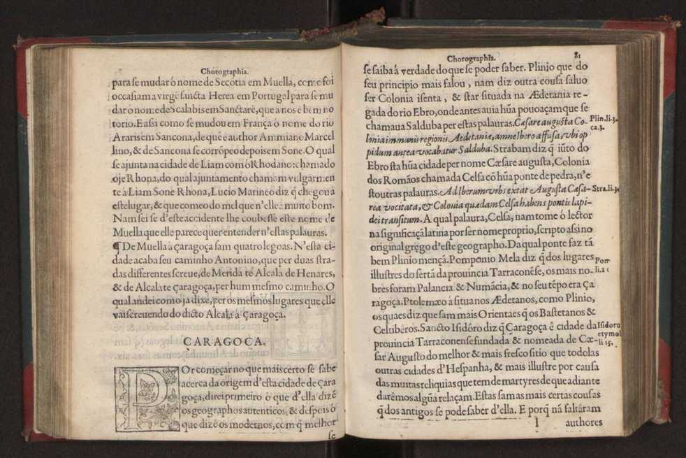 Chorographia de alguns lugares que stam em hum caminho que fez Gaspar Barreiros  anno de MDXXXXVJ comeado na cidade de Badajoz em Castella te  de Milam em Italia ; co algu[m]as outras obras cujo catalogo vai scripto com os nomes dos dictos lugares na folha seguinte 92