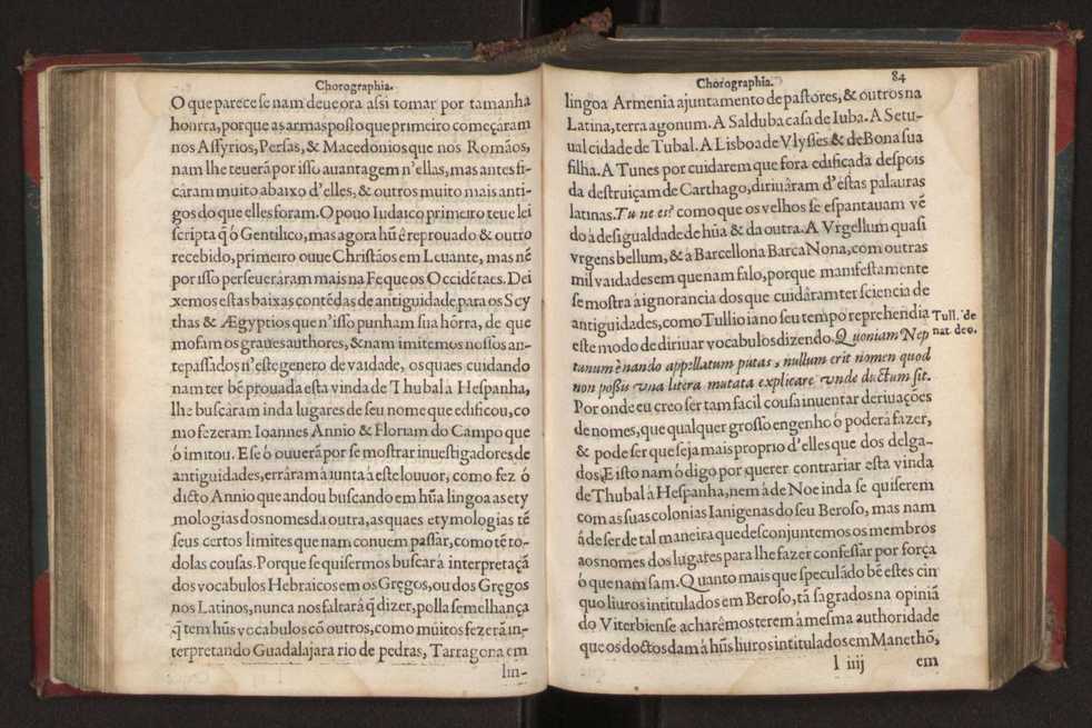 Chorographia de alguns lugares que stam em hum caminho que fez Gaspar Barreiros  anno de MDXXXXVJ comeado na cidade de Badajoz em Castella te  de Milam em Italia ; co algu[m]as outras obras cujo catalogo vai scripto com os nomes dos dictos lugares na folha seguinte 95