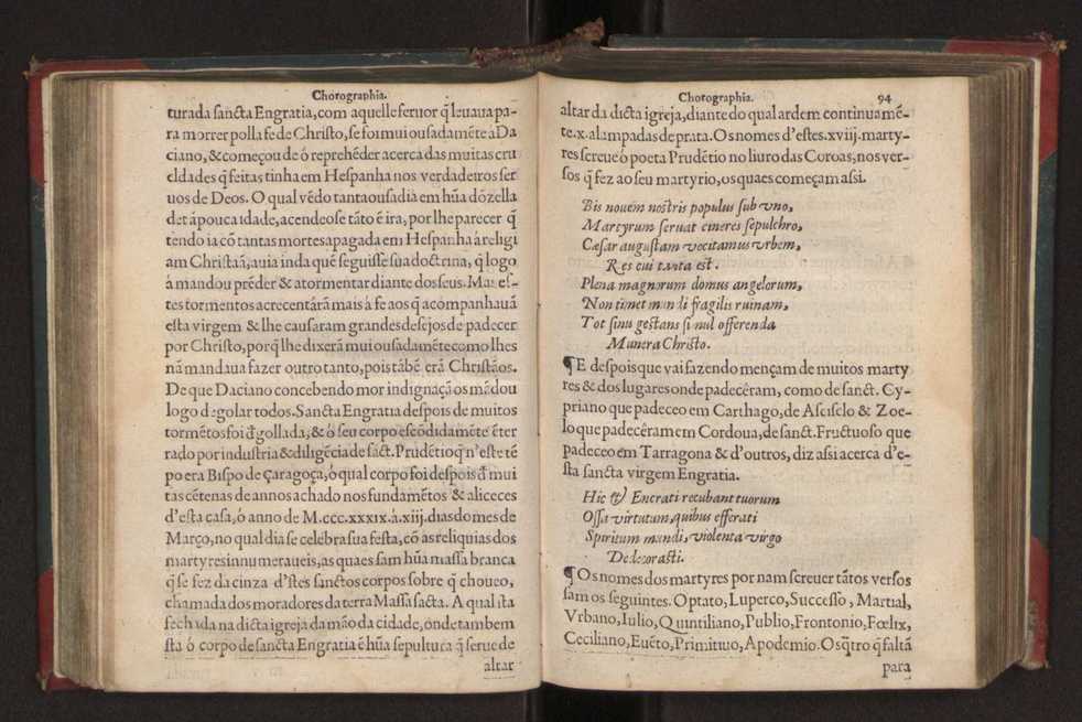 Chorographia de alguns lugares que stam em hum caminho que fez Gaspar Barreiros  anno de MDXXXXVJ comeado na cidade de Badajoz em Castella te  de Milam em Italia ; co algu[m]as outras obras cujo catalogo vai scripto com os nomes dos dictos lugares na folha seguinte 105