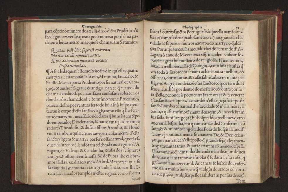 Chorographia de alguns lugares que stam em hum caminho que fez Gaspar Barreiros  anno de MDXXXXVJ comeado na cidade de Badajoz em Castella te  de Milam em Italia ; co algu[m]as outras obras cujo catalogo vai scripto com os nomes dos dictos lugares na folha seguinte 106