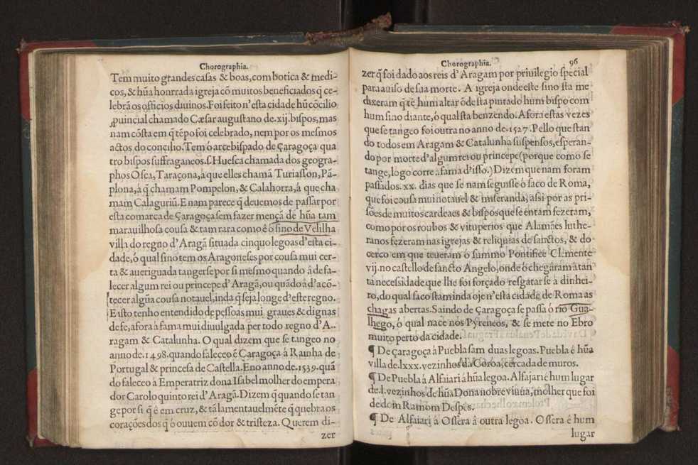 Chorographia de alguns lugares que stam em hum caminho que fez Gaspar Barreiros  anno de MDXXXXVJ comeado na cidade de Badajoz em Castella te  de Milam em Italia ; co algu[m]as outras obras cujo catalogo vai scripto com os nomes dos dictos lugares na folha seguinte 107