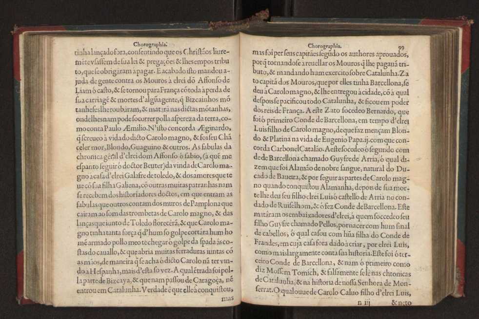 Chorographia de alguns lugares que stam em hum caminho que fez Gaspar Barreiros  anno de MDXXXXVJ comeado na cidade de Badajoz em Castella te  de Milam em Italia ; co algu[m]as outras obras cujo catalogo vai scripto com os nomes dos dictos lugares na folha seguinte 110