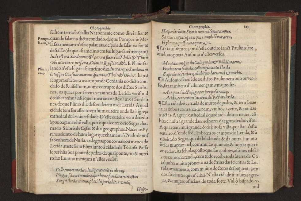 Chorographia de alguns lugares que stam em hum caminho que fez Gaspar Barreiros  anno de MDXXXXVJ comeado na cidade de Badajoz em Castella te  de Milam em Italia ; co algu[m]as outras obras cujo catalogo vai scripto com os nomes dos dictos lugares na folha seguinte 114