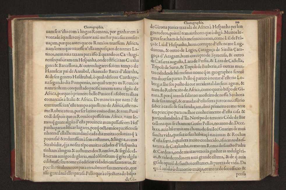 Chorographia de alguns lugares que stam em hum caminho que fez Gaspar Barreiros  anno de MDXXXXVJ comeado na cidade de Badajoz em Castella te  de Milam em Italia ; co algu[m]as outras obras cujo catalogo vai scripto com os nomes dos dictos lugares na folha seguinte 121