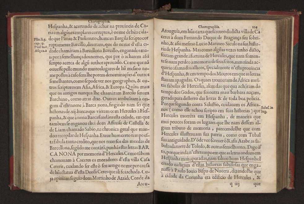 Chorographia de alguns lugares que stam em hum caminho que fez Gaspar Barreiros  anno de MDXXXXVJ comeado na cidade de Badajoz em Castella te  de Milam em Italia ; co algu[m]as outras obras cujo catalogo vai scripto com os nomes dos dictos lugares na folha seguinte 135