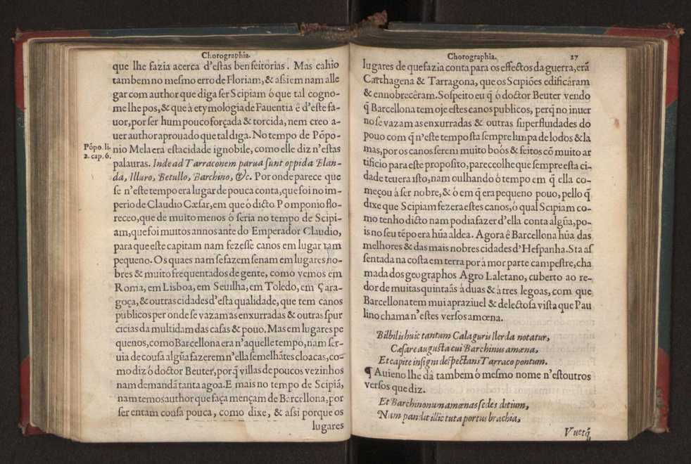 Chorographia de alguns lugares que stam em hum caminho que fez Gaspar Barreiros  anno de MDXXXXVJ comeado na cidade de Badajoz em Castella te  de Milam em Italia ; co algu[m]as outras obras cujo catalogo vai scripto com os nomes dos dictos lugares na folha seguinte 138