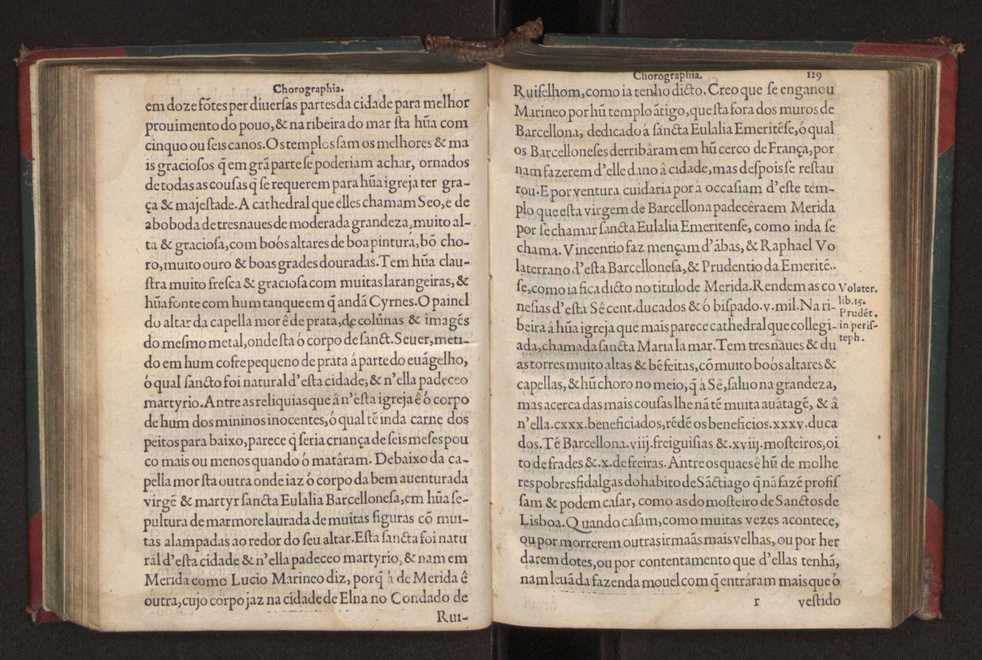 Chorographia de alguns lugares que stam em hum caminho que fez Gaspar Barreiros  anno de MDXXXXVJ comeado na cidade de Badajoz em Castella te  de Milam em Italia ; co algu[m]as outras obras cujo catalogo vai scripto com os nomes dos dictos lugares na folha seguinte 140
