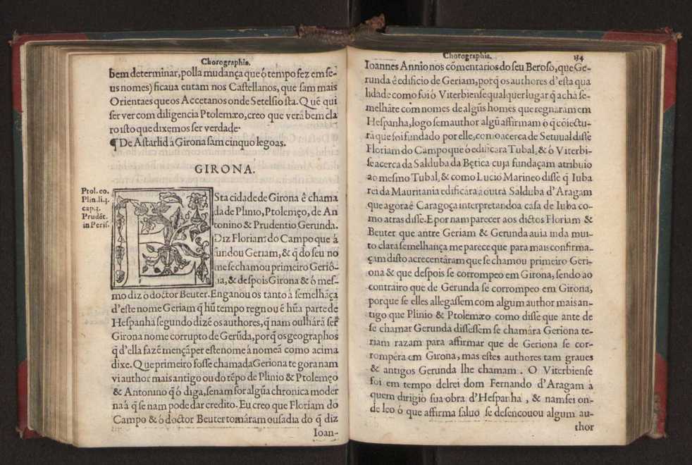Chorographia de alguns lugares que stam em hum caminho que fez Gaspar Barreiros  anno de MDXXXXVJ comeado na cidade de Badajoz em Castella te  de Milam em Italia ; co algu[m]as outras obras cujo catalogo vai scripto com os nomes dos dictos lugares na folha seguinte 145