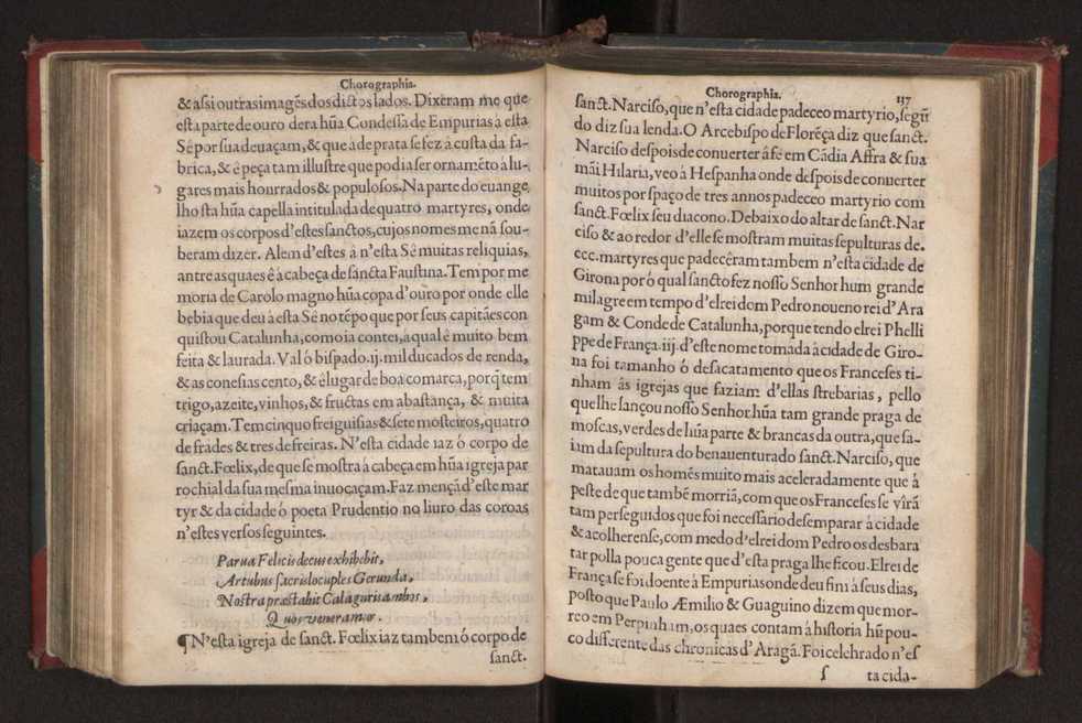 Chorographia de alguns lugares que stam em hum caminho que fez Gaspar Barreiros  anno de MDXXXXVJ comeado na cidade de Badajoz em Castella te  de Milam em Italia ; co algu[m]as outras obras cujo catalogo vai scripto com os nomes dos dictos lugares na folha seguinte 148