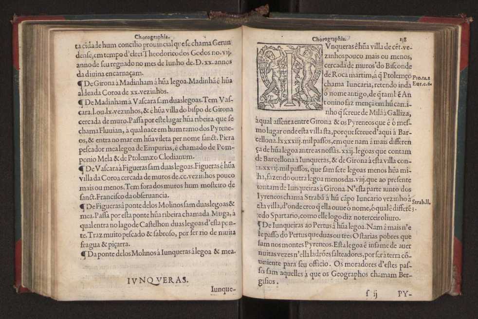 Chorographia de alguns lugares que stam em hum caminho que fez Gaspar Barreiros  anno de MDXXXXVJ comeado na cidade de Badajoz em Castella te  de Milam em Italia ; co algu[m]as outras obras cujo catalogo vai scripto com os nomes dos dictos lugares na folha seguinte 149