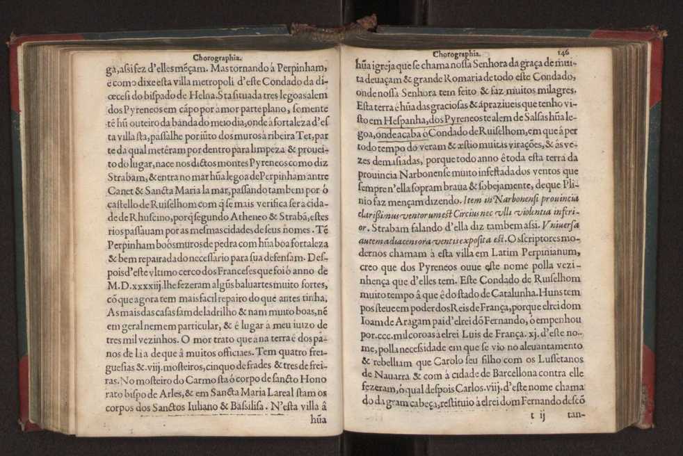 Chorographia de alguns lugares que stam em hum caminho que fez Gaspar Barreiros  anno de MDXXXXVJ comeado na cidade de Badajoz em Castella te  de Milam em Italia ; co algu[m]as outras obras cujo catalogo vai scripto com os nomes dos dictos lugares na folha seguinte 157