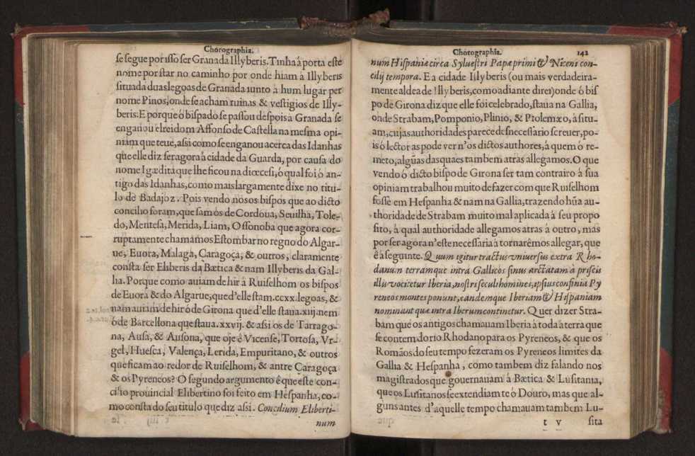 Chorographia de alguns lugares que stam em hum caminho que fez Gaspar Barreiros  anno de MDXXXXVJ comeado na cidade de Badajoz em Castella te  de Milam em Italia ; co algu[m]as outras obras cujo catalogo vai scripto com os nomes dos dictos lugares na folha seguinte 160