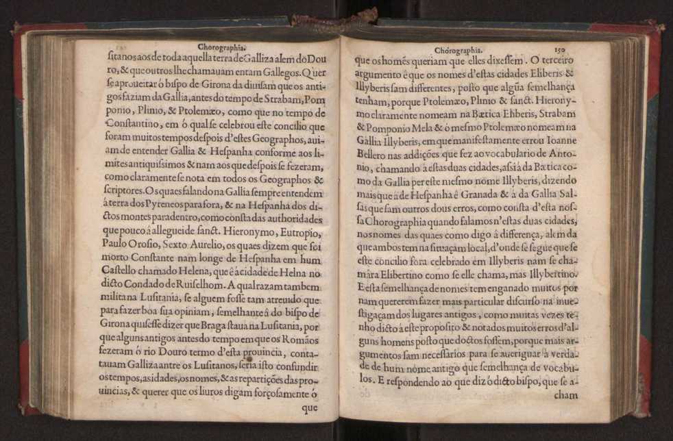 Chorographia de alguns lugares que stam em hum caminho que fez Gaspar Barreiros  anno de MDXXXXVJ comeado na cidade de Badajoz em Castella te  de Milam em Italia ; co algu[m]as outras obras cujo catalogo vai scripto com os nomes dos dictos lugares na folha seguinte 161