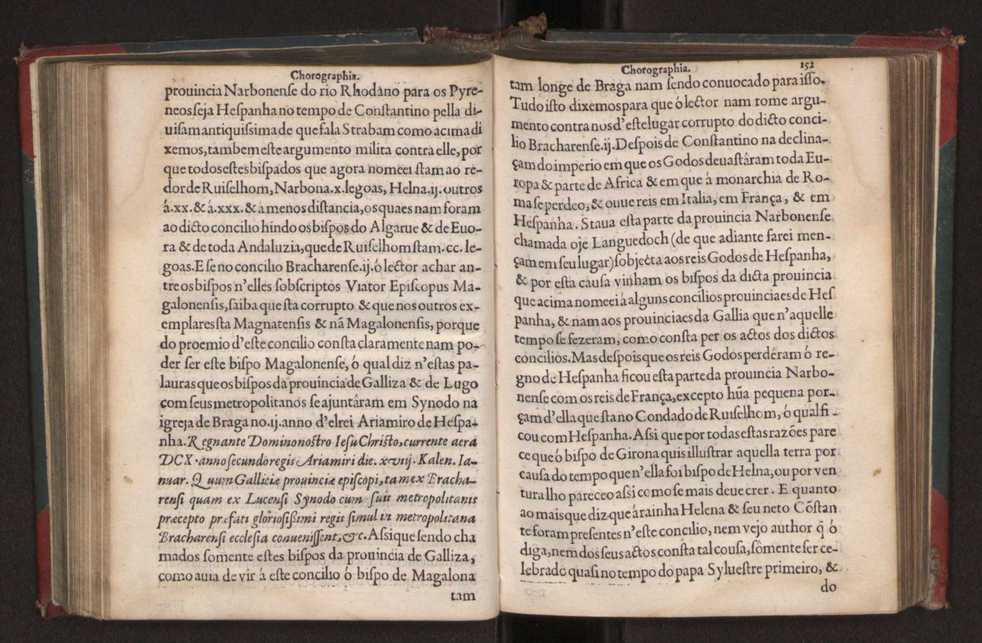 Chorographia de alguns lugares que stam em hum caminho que fez Gaspar Barreiros  anno de MDXXXXVJ comeado na cidade de Badajoz em Castella te  de Milam em Italia ; co algu[m]as outras obras cujo catalogo vai scripto com os nomes dos dictos lugares na folha seguinte 163