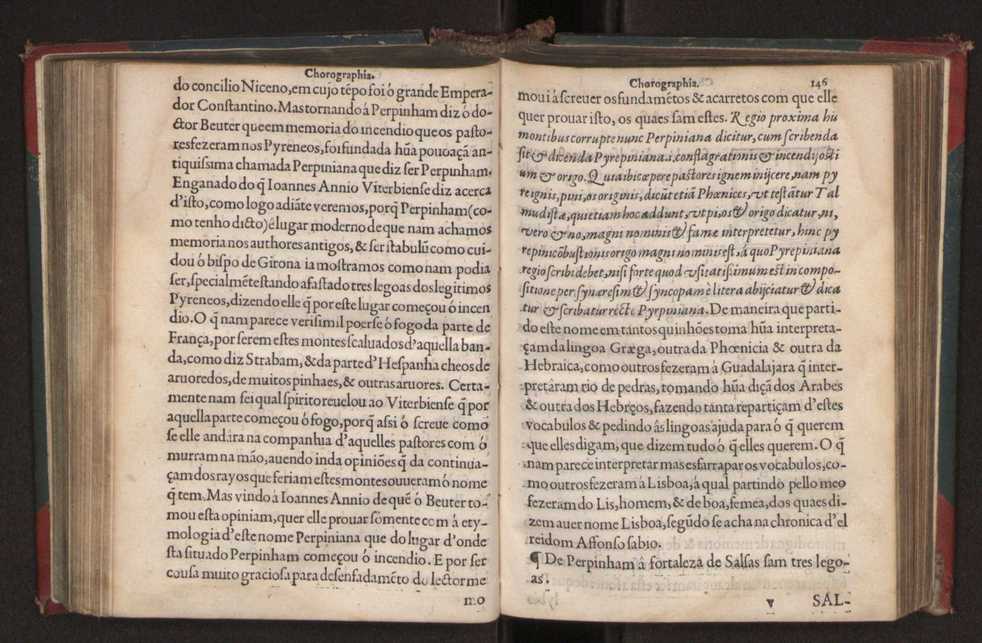Chorographia de alguns lugares que stam em hum caminho que fez Gaspar Barreiros  anno de MDXXXXVJ comeado na cidade de Badajoz em Castella te  de Milam em Italia ; co algu[m]as outras obras cujo catalogo vai scripto com os nomes dos dictos lugares na folha seguinte 164