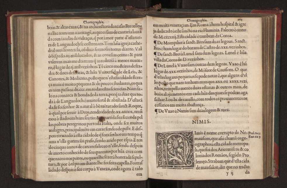 Chorographia de alguns lugares que stam em hum caminho que fez Gaspar Barreiros  anno de MDXXXXVJ comeado na cidade de Badajoz em Castella te  de Milam em Italia ; co algu[m]as outras obras cujo catalogo vai scripto com os nomes dos dictos lugares na folha seguinte 181