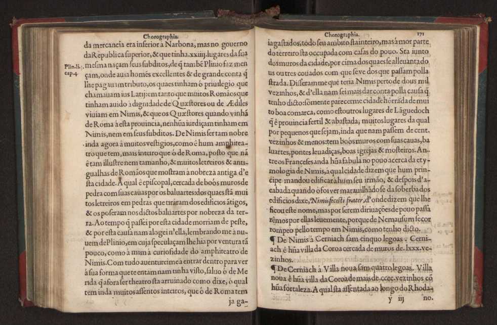 Chorographia de alguns lugares que stam em hum caminho que fez Gaspar Barreiros  anno de MDXXXXVJ comeado na cidade de Badajoz em Castella te  de Milam em Italia ; co algu[m]as outras obras cujo catalogo vai scripto com os nomes dos dictos lugares na folha seguinte 182