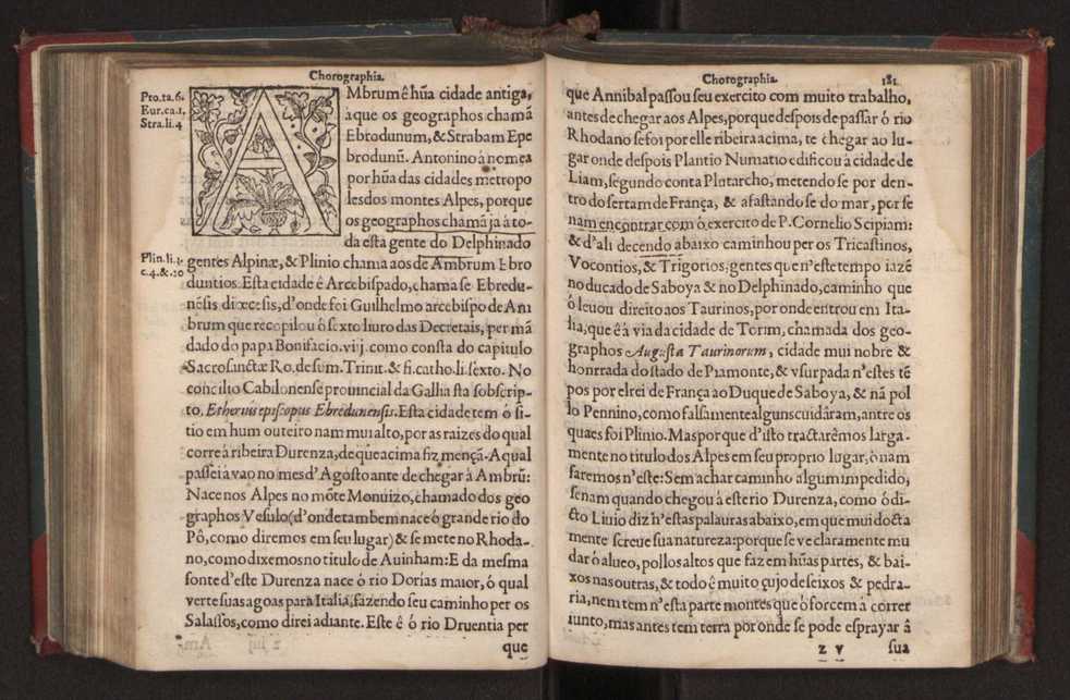 Chorographia de alguns lugares que stam em hum caminho que fez Gaspar Barreiros  anno de MDXXXXVJ comeado na cidade de Badajoz em Castella te  de Milam em Italia ; co algu[m]as outras obras cujo catalogo vai scripto com os nomes dos dictos lugares na folha seguinte 192