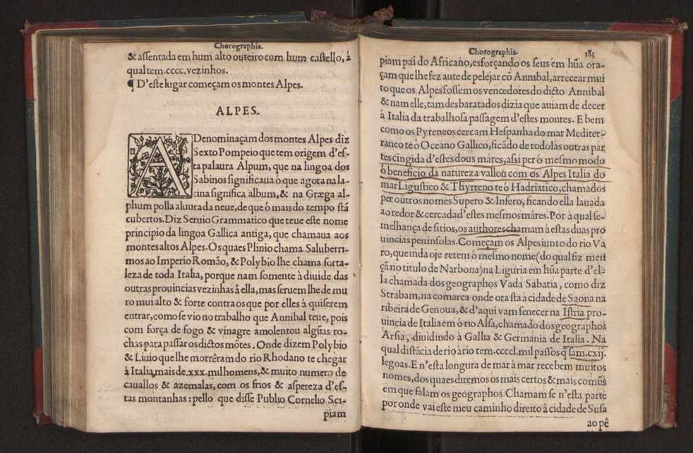 Chorographia de alguns lugares que stam em hum caminho que fez Gaspar Barreiros  anno de MDXXXXVJ comeado na cidade de Badajoz em Castella te  de Milam em Italia ; co algu[m]as outras obras cujo catalogo vai scripto com os nomes dos dictos lugares na folha seguinte 194