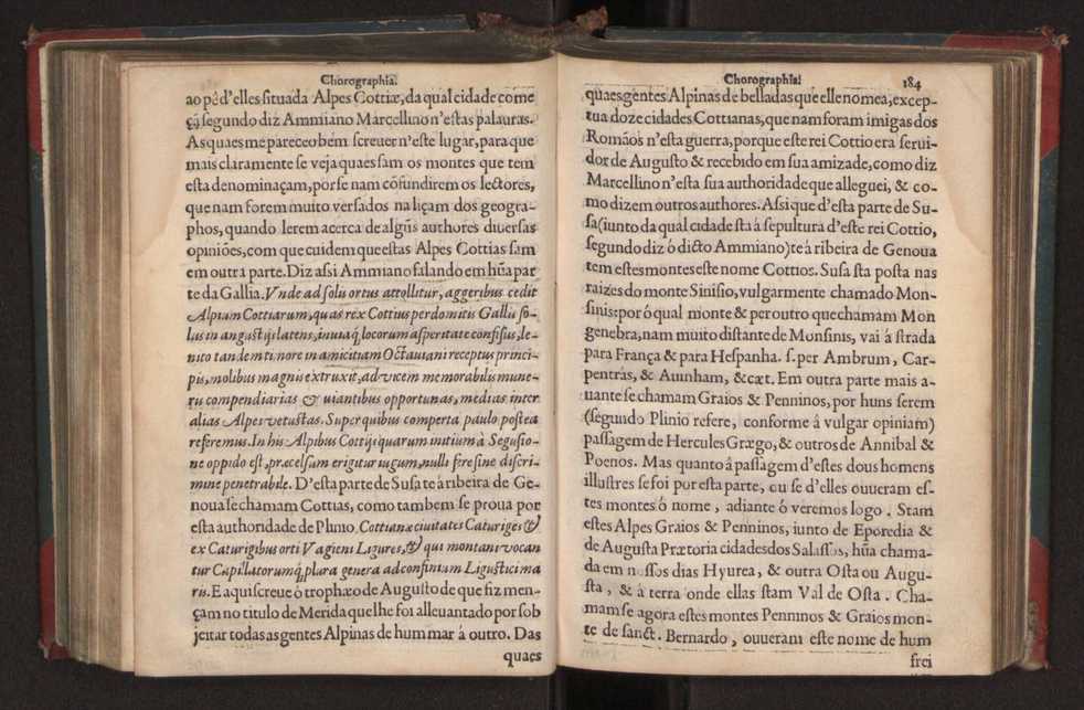 Chorographia de alguns lugares que stam em hum caminho que fez Gaspar Barreiros  anno de MDXXXXVJ comeado na cidade de Badajoz em Castella te  de Milam em Italia ; co algu[m]as outras obras cujo catalogo vai scripto com os nomes dos dictos lugares na folha seguinte 195