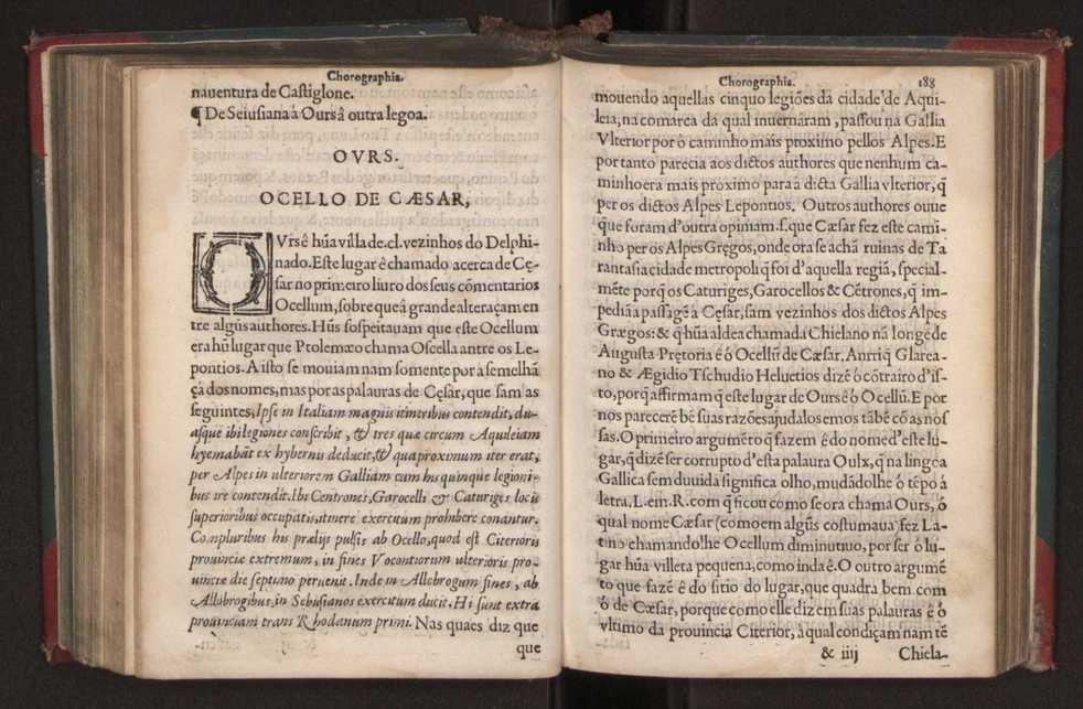Chorographia de alguns lugares que stam em hum caminho que fez Gaspar Barreiros  anno de MDXXXXVJ comeado na cidade de Badajoz em Castella te  de Milam em Italia ; co algu[m]as outras obras cujo catalogo vai scripto com os nomes dos dictos lugares na folha seguinte 199