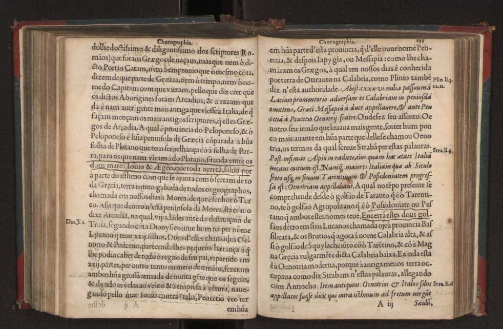 Chorographia de alguns lugares que stam em hum caminho que fez Gaspar Barreiros  anno de MDXXXXVJ comeado na cidade de Badajoz em Castella te  de Milam em Italia ; co algu[m]as outras obras cujo catalogo vai scripto com os nomes dos dictos lugares na folha seguinte 206