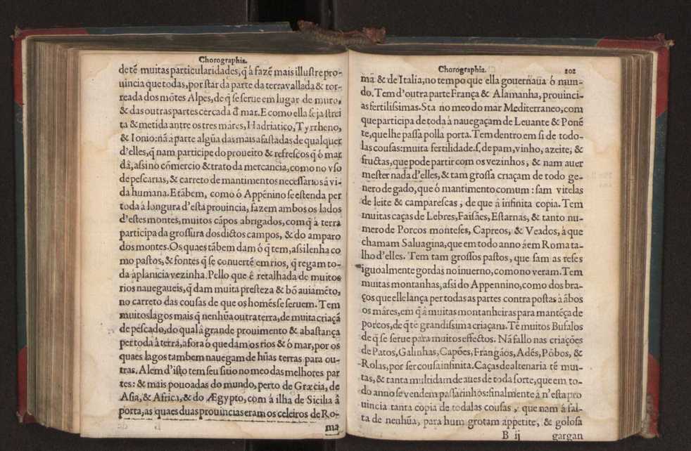 Chorographia de alguns lugares que stam em hum caminho que fez Gaspar Barreiros  anno de MDXXXXVJ comeado na cidade de Badajoz em Castella te  de Milam em Italia ; co algu[m]as outras obras cujo catalogo vai scripto com os nomes dos dictos lugares na folha seguinte 213