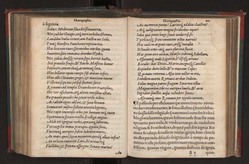 Chorographia de alguns lugares que stam em hum caminho que fez Gaspar Barreiros  anno de MDXXXXVJ comeado na cidade de Badajoz em Castella te  de Milam em Italia ; co algu[m]as outras obras cujo catalogo vai scripto com os nomes dos dictos lugares na folha seguinte 216
