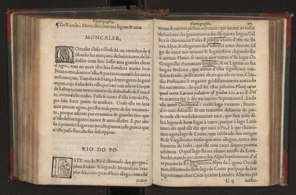 Chorographia de alguns lugares que stam em hum caminho que fez Gaspar Barreiros  anno de MDXXXXVJ comeado na cidade de Badajoz em Castella te  de Milam em Italia ; co algu[m]as outras obras cujo catalogo vai scripto com os nomes dos dictos lugares na folha seguinte 221