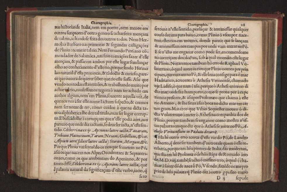 Chorographia de alguns lugares que stam em hum caminho que fez Gaspar Barreiros  anno de MDXXXXVJ comeado na cidade de Badajoz em Castella te  de Milam em Italia ; co algu[m]as outras obras cujo catalogo vai scripto com os nomes dos dictos lugares na folha seguinte 229