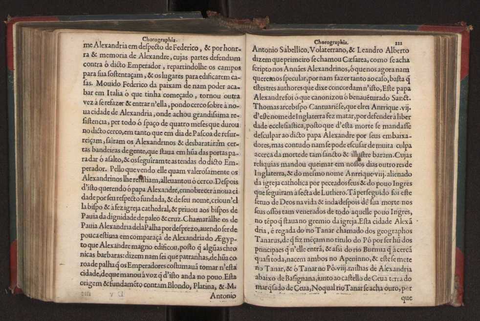 Chorographia de alguns lugares que stam em hum caminho que fez Gaspar Barreiros  anno de MDXXXXVJ comeado na cidade de Badajoz em Castella te  de Milam em Italia ; co algu[m]as outras obras cujo catalogo vai scripto com os nomes dos dictos lugares na folha seguinte 233