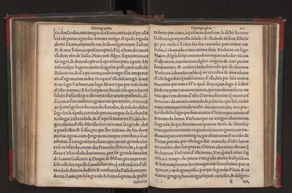 Chorographia de alguns lugares que stam em hum caminho que fez Gaspar Barreiros  anno de MDXXXXVJ comeado na cidade de Badajoz em Castella te  de Milam em Italia ; co algu[m]as outras obras cujo catalogo vai scripto com os nomes dos dictos lugares na folha seguinte 236