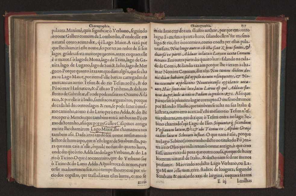 Chorographia de alguns lugares que stam em hum caminho que fez Gaspar Barreiros  anno de MDXXXXVJ comeado na cidade de Badajoz em Castella te  de Milam em Italia ; co algu[m]as outras obras cujo catalogo vai scripto com os nomes dos dictos lugares na folha seguinte 238