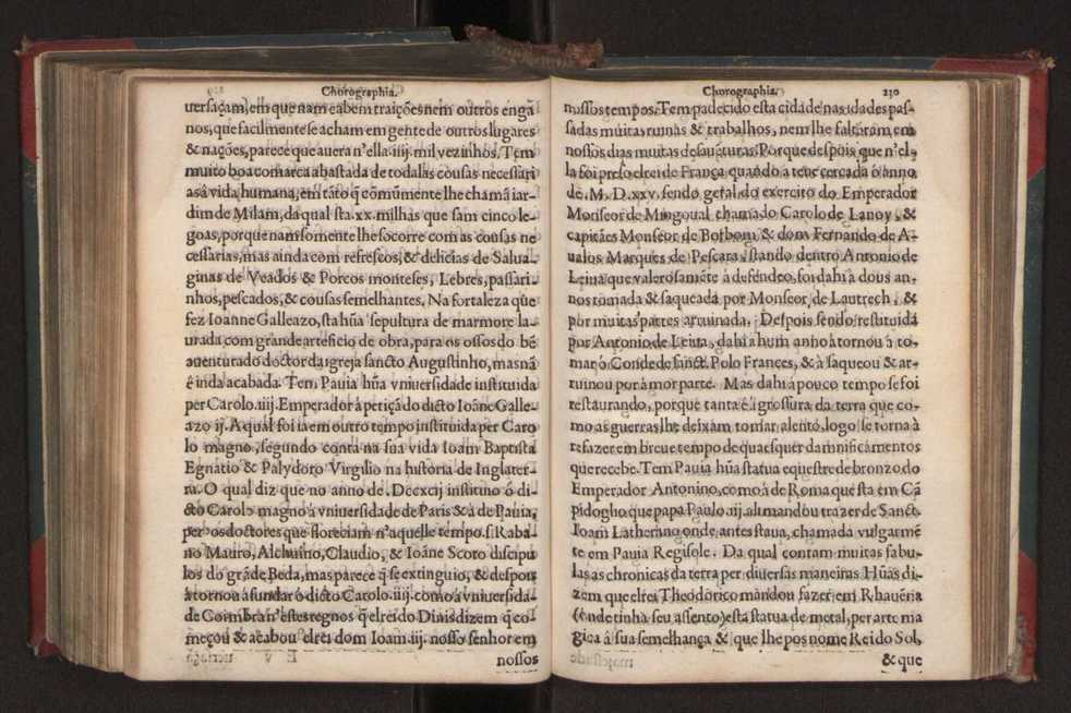 Chorographia de alguns lugares que stam em hum caminho que fez Gaspar Barreiros  anno de MDXXXXVJ comeado na cidade de Badajoz em Castella te  de Milam em Italia ; co algu[m]as outras obras cujo catalogo vai scripto com os nomes dos dictos lugares na folha seguinte 240