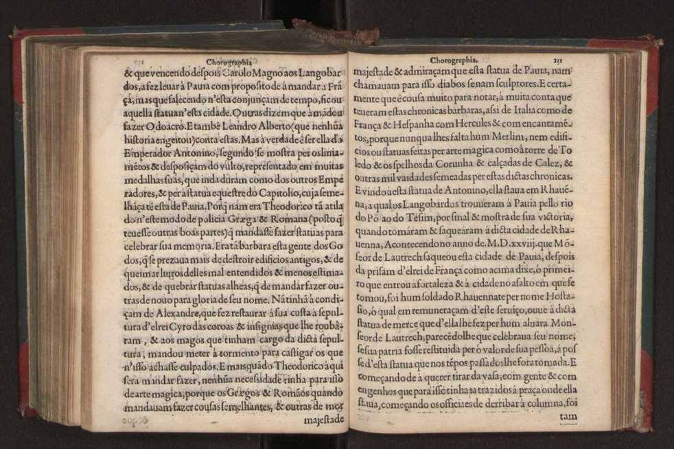 Chorographia de alguns lugares que stam em hum caminho que fez Gaspar Barreiros  anno de MDXXXXVJ comeado na cidade de Badajoz em Castella te  de Milam em Italia ; co algu[m]as outras obras cujo catalogo vai scripto com os nomes dos dictos lugares na folha seguinte 241