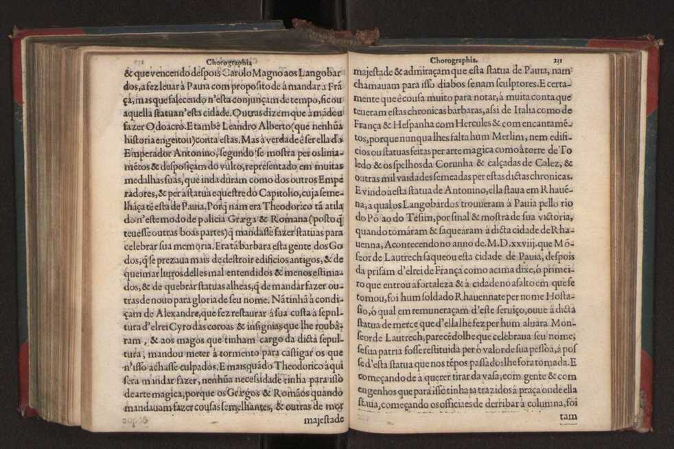 Chorographia de alguns lugares que stam em hum caminho que fez Gaspar Barreiros  anno de MDXXXXVJ comeado na cidade de Badajoz em Castella te  de Milam em Italia ; co algu[m]as outras obras cujo catalogo vai scripto com os nomes dos dictos lugares na folha seguinte 241