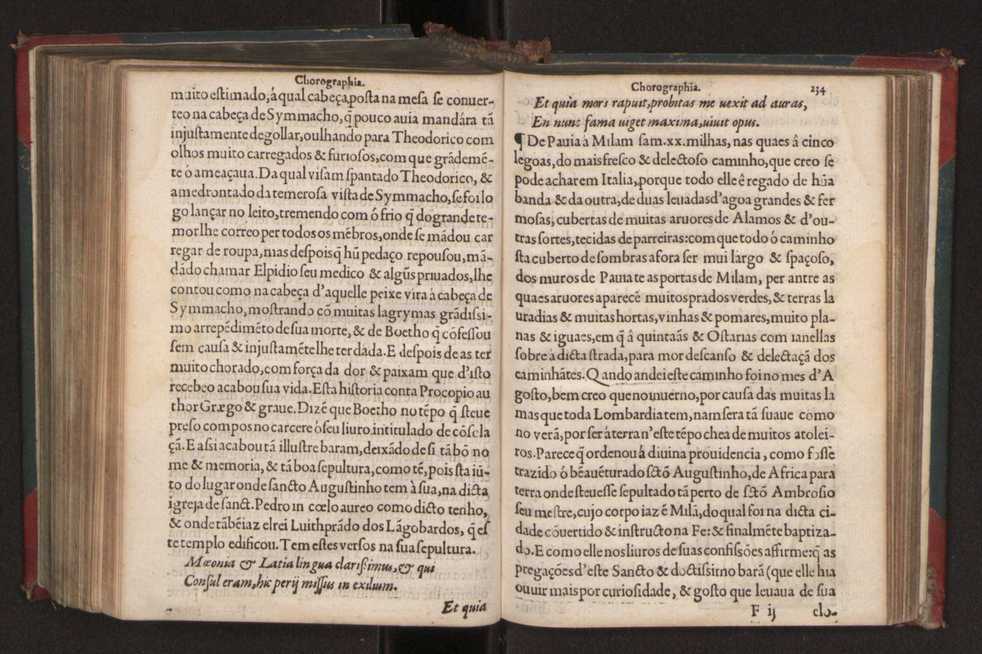 Chorographia de alguns lugares que stam em hum caminho que fez Gaspar Barreiros  anno de MDXXXXVJ comeado na cidade de Badajoz em Castella te  de Milam em Italia ; co algu[m]as outras obras cujo catalogo vai scripto com os nomes dos dictos lugares na folha seguinte 244