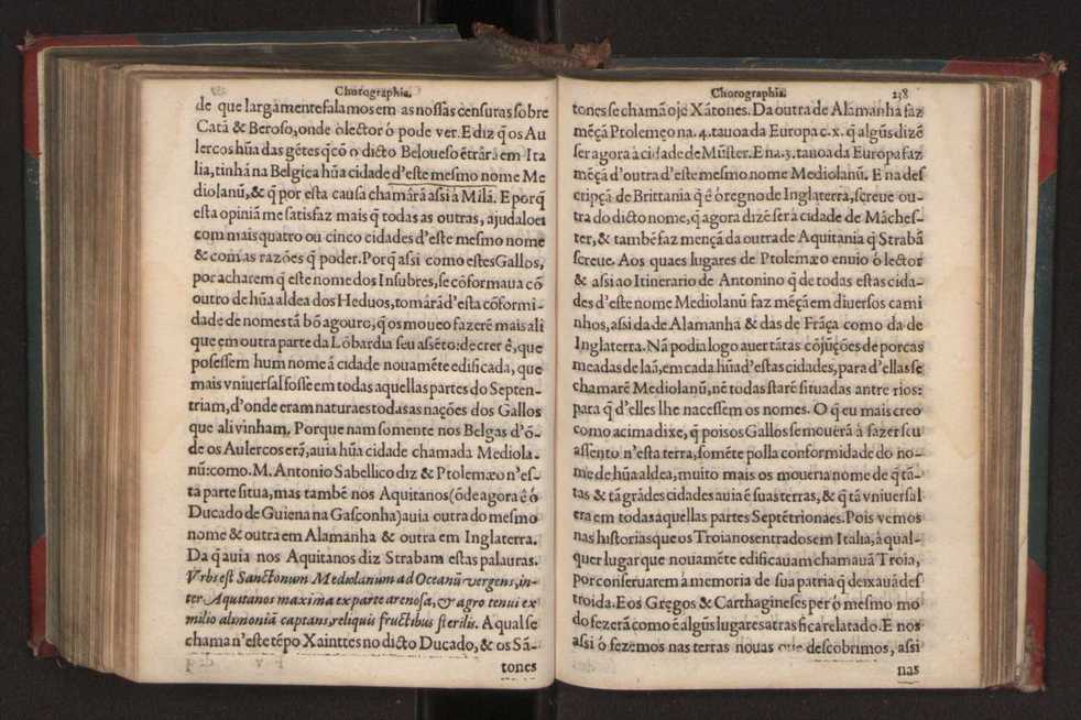 Chorographia de alguns lugares que stam em hum caminho que fez Gaspar Barreiros  anno de MDXXXXVJ comeado na cidade de Badajoz em Castella te  de Milam em Italia ; co algu[m]as outras obras cujo catalogo vai scripto com os nomes dos dictos lugares na folha seguinte 248