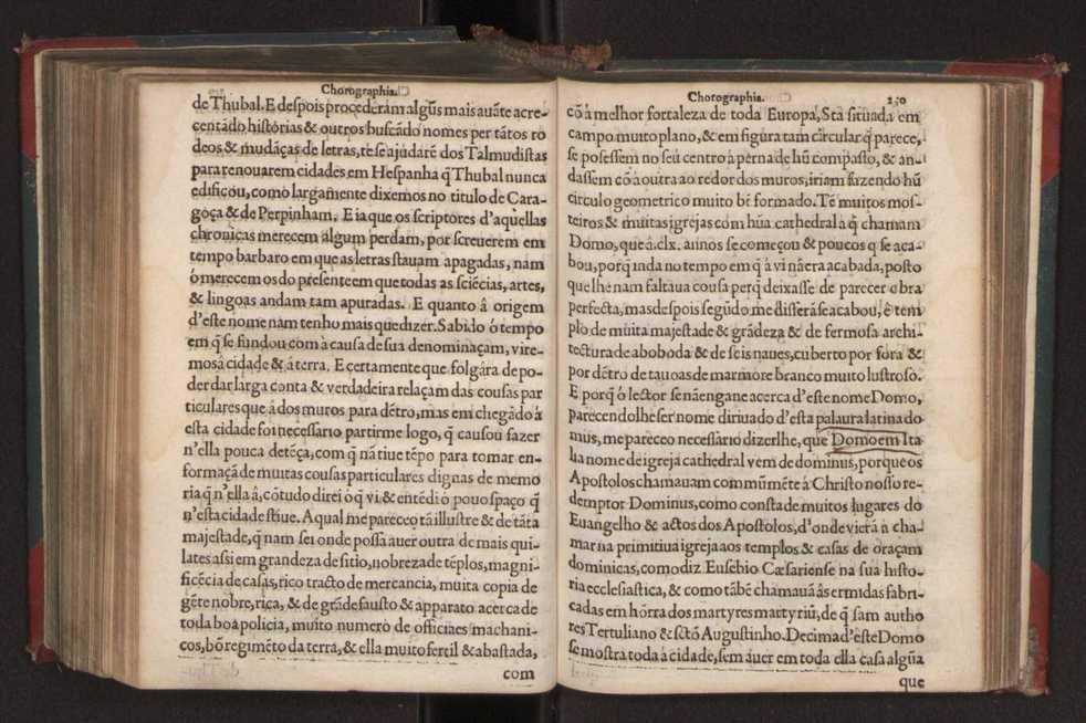 Chorographia de alguns lugares que stam em hum caminho que fez Gaspar Barreiros  anno de MDXXXXVJ comeado na cidade de Badajoz em Castella te  de Milam em Italia ; co algu[m]as outras obras cujo catalogo vai scripto com os nomes dos dictos lugares na folha seguinte 250