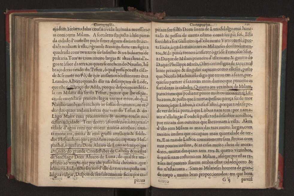 Chorographia de alguns lugares que stam em hum caminho que fez Gaspar Barreiros  anno de MDXXXXVJ comeado na cidade de Badajoz em Castella te  de Milam em Italia ; co algu[m]as outras obras cujo catalogo vai scripto com os nomes dos dictos lugares na folha seguinte 252