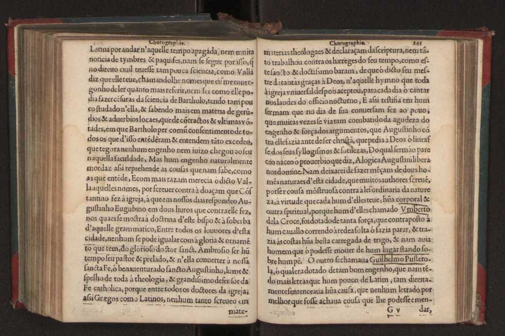 Chorographia de alguns lugares que stam em hum caminho que fez Gaspar Barreiros  anno de MDXXXXVJ comeado na cidade de Badajoz em Castella te  de Milam em Italia ; co algu[m]as outras obras cujo catalogo vai scripto com os nomes dos dictos lugares na folha seguinte 255